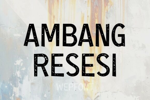 Ambang Resesi: Bold Display Fonts for Editorial Impact