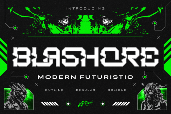 Blashore Font: Bold Display Typography for Editors