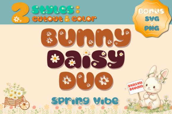 Bunny Daisy Duo: A Spring-Inspired Display Typeface