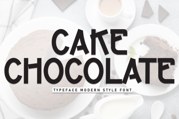 Cake Chocolate Font for Bold Editorial Design