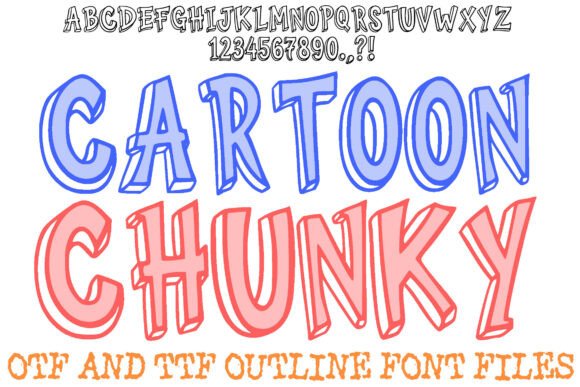 Cartoon Chunky Font for Bold Maker Designs