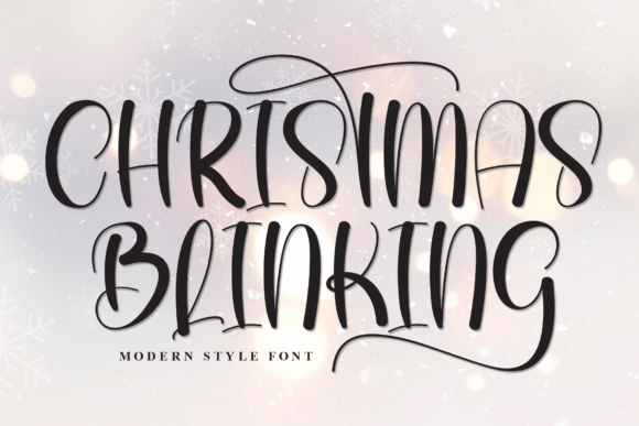 Christmas Blinking: A Warm Handwritten Display Font