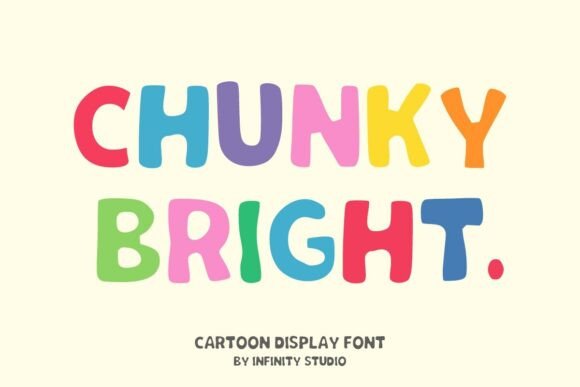 Chunky Bright Typeface for Playful Branding
