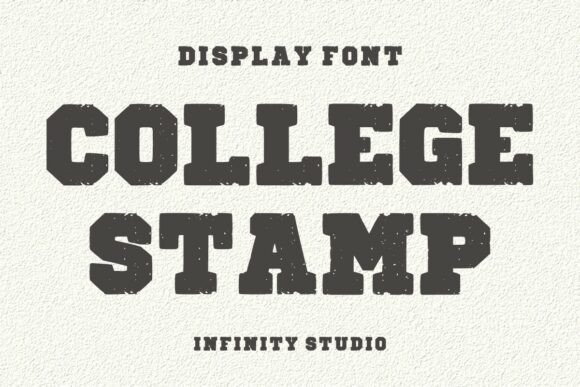 College Stamp Font for Bold Display Designs