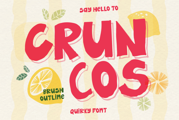 Cruncos Font: Bold Brush Style for Creative Projects