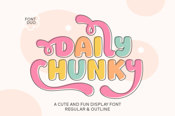 Daily Chunky: A Retro Display Font for Modern Editorial Design