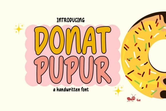 Donat Pupur Typeface for Sweet Branding