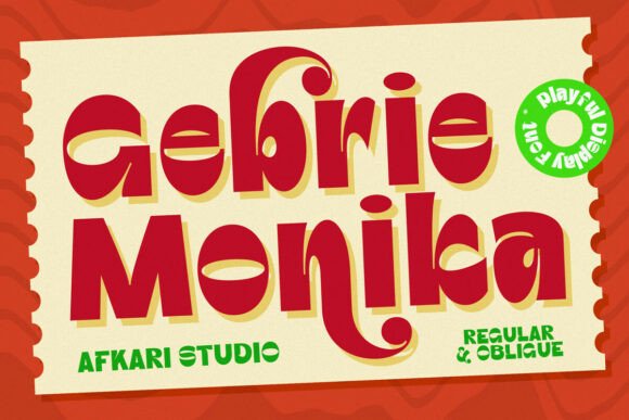 Gebrie Monika: The Modern Display Font for Bold Brands