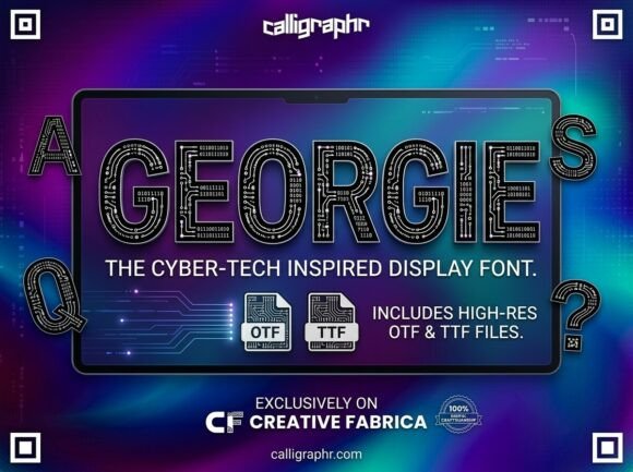Georgie: The Sci-Fi Display Font for Modern Makers