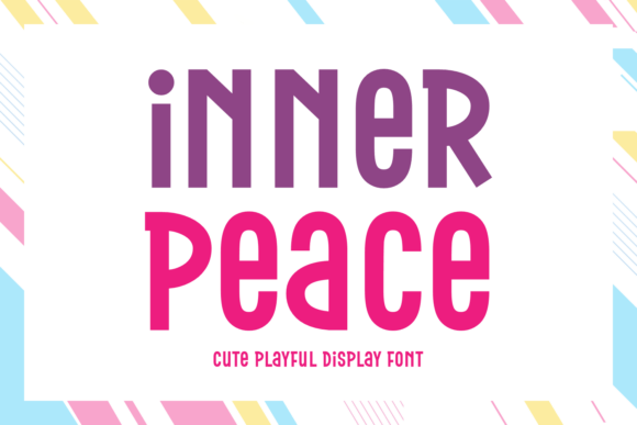 Inner Peace: A Soft Display Font for Modern Brands