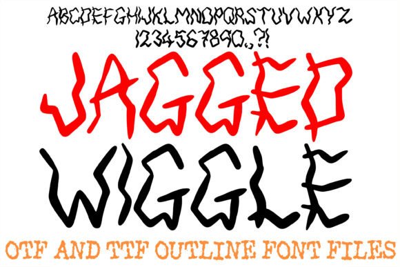 Jagged Wiggle Font for Bold Display Campaigns