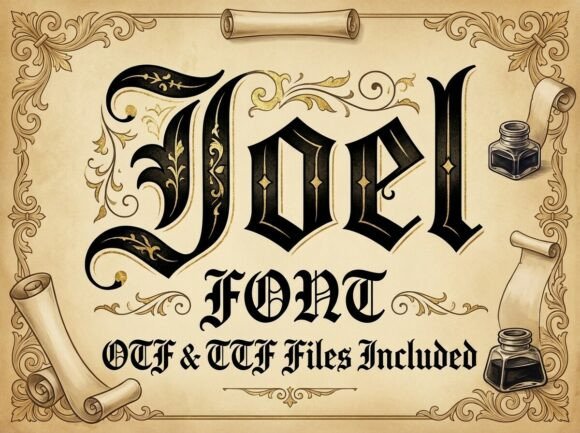 Joel: The Decorative Display Font for Makers