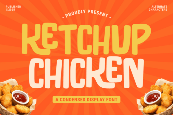 Ketchup Chicken Font for Bold Craft Designs