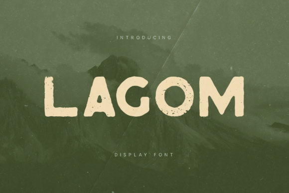 Lagom: A Bold Vintage Display Typeface for Editorial Design