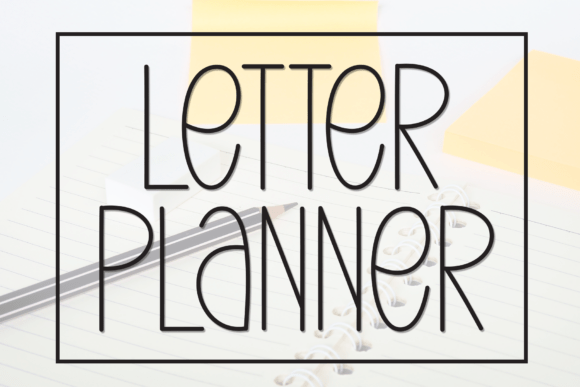 Letter Planner Font for Modern Digital Campaigns