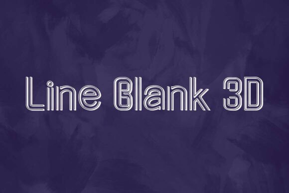 Line Blank 3d: A Bold Isometric Typeface for Modern Brands
