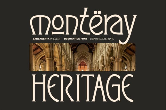 Monteray Heritage: A Tall Display Font for Modern Makers