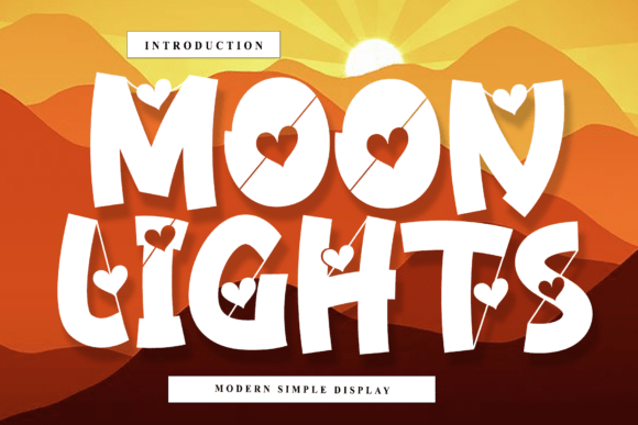 Moon Lights Font: A Playful Display for Social Campaigns