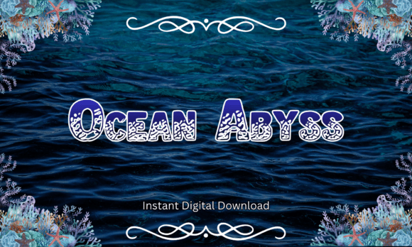 Ocean Abyss: A Deep Dive Display Font for Editorial Design