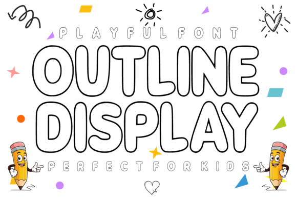 Outline Display Font for Modern Maker Branding