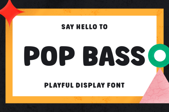 Pop Bass Typeface for Editorial Charm