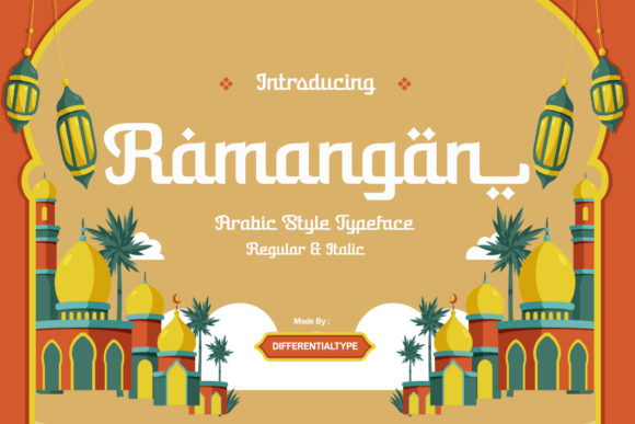 Ramangan: Elegant Arabic-Style Display Font