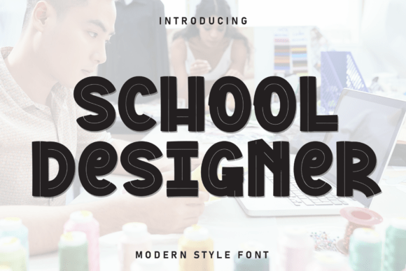 School Designer Font for Handmade Creators