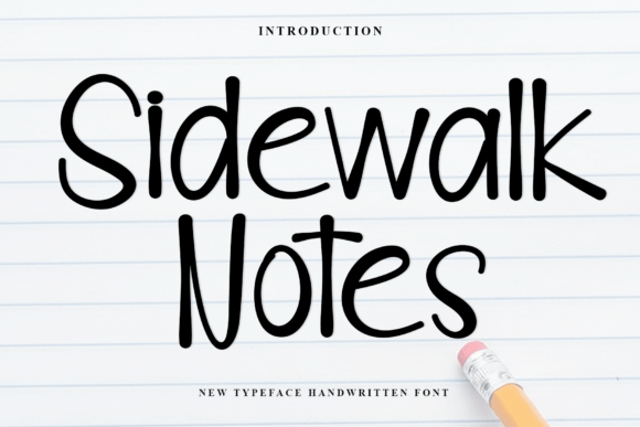 Sidewalk Notes: A Friendly Display Font for Web Design