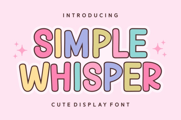Simple Whisper: The Bold Display Font for Social Media