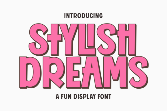 Stylish Dreams Font for Bold Craft Designs