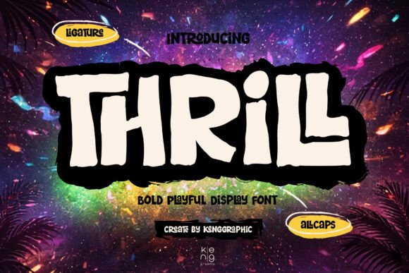 Thrill Display Font for Bold Editorial Design