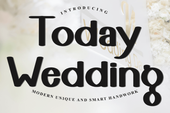 Today Wedding Typeface for Festive Web Design