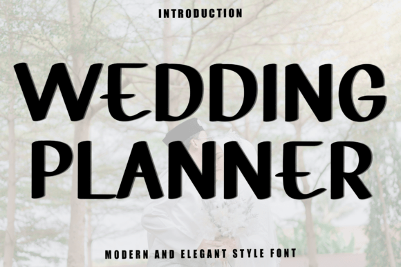 Wedding Planer Font for Festive Craft Designs